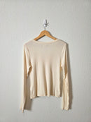 Madewell Ribbed V Neck Tee (XL)