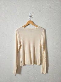 Madewell Ribbed V Neck Tee (XL)
