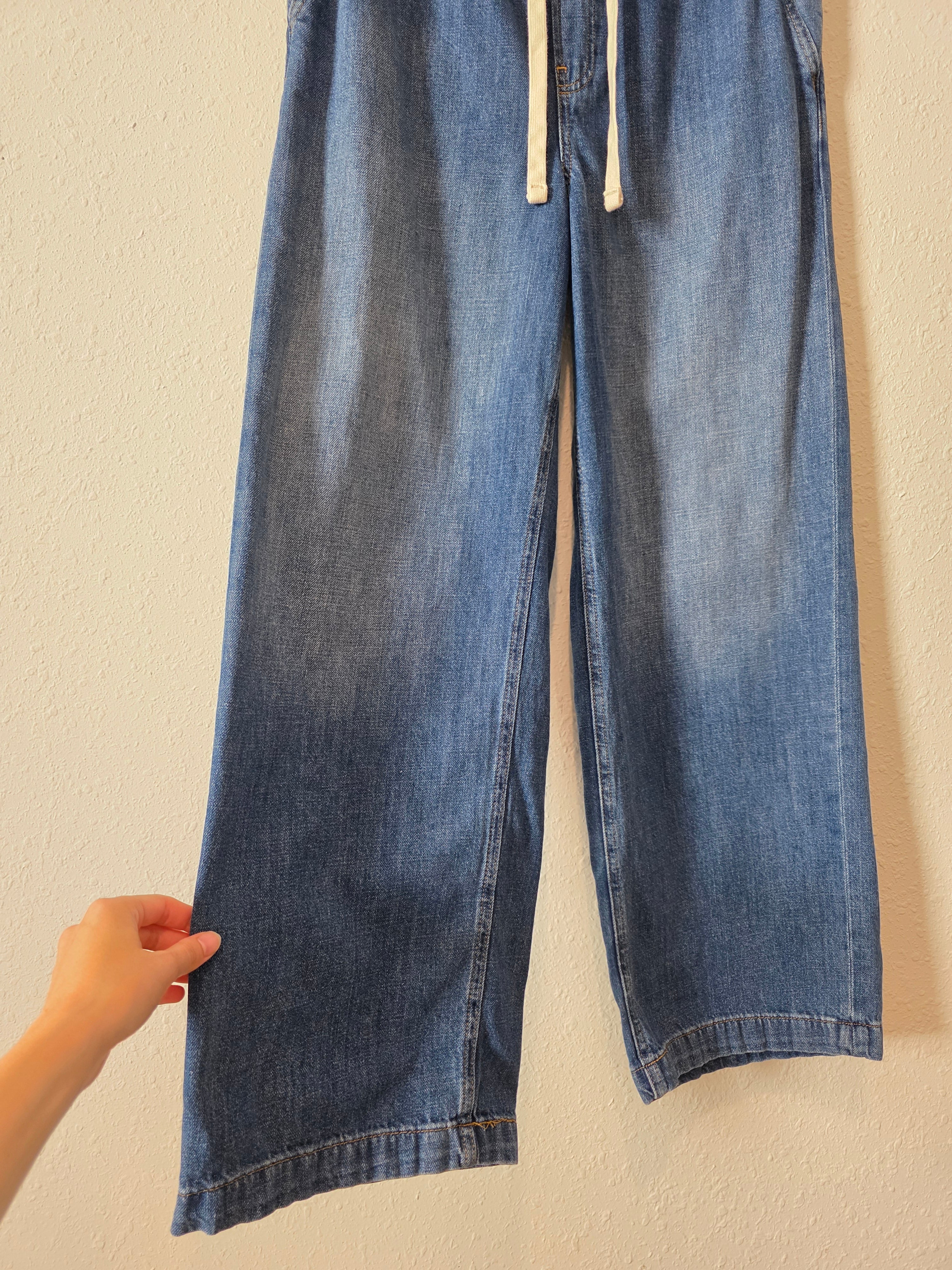 Gap Wide Leg Drawstring Jeans (M)