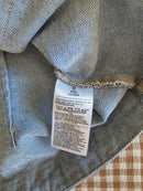 Button Front Denim Vest (XS)