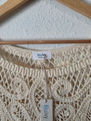 NEW Crochet Knit Cotton Top (L)