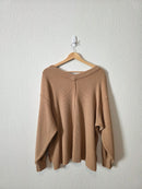 Aerie Ribbed V Neck Sweatshirt (XS)