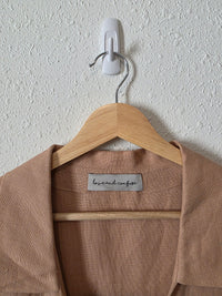 Love and Confuse Linen Collared Top (L)