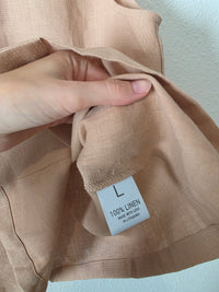 Love and Confuse Linen Collared Top (L)