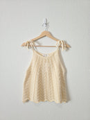 NEW Sadie & Sage Cream Cotton Tank (L)