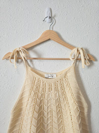 NEW Sadie & Sage Cream Cotton Tank (L)