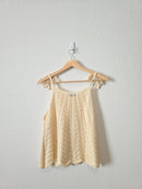 NEW Sadie & Sage Cream Cotton Tank (L)