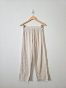 Mango Neutral Striped Pants (M)