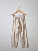 Mango Neutral Striped Pants (M)