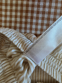 Mango Neutral Striped Pants (M)