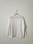 Haven Open Stitch Cotton Cardigan (L)