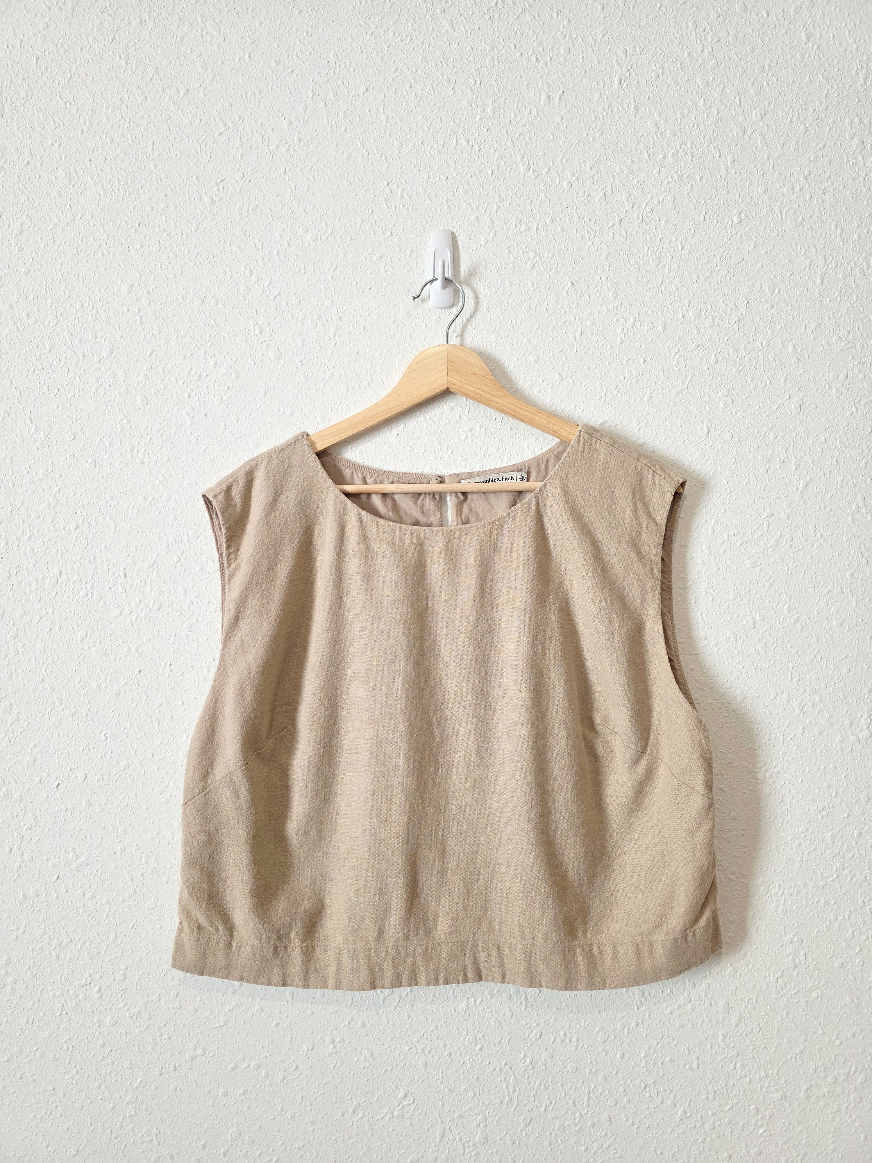 Abercrombie Neutral Boxy Top (L)