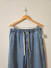 NEW Gap Wide Leg Drawstring Jeans (L)