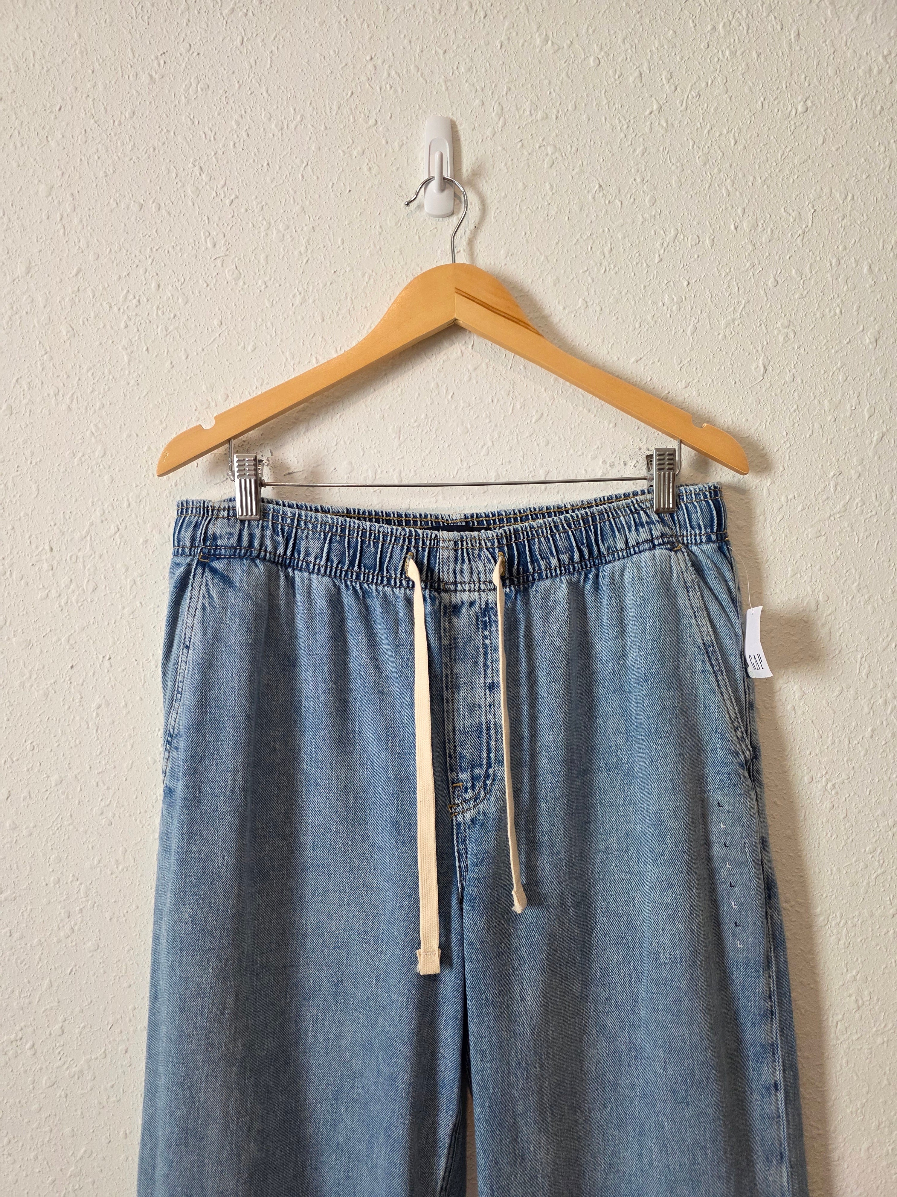 NEW Gap Wide Leg Drawstring Jeans (L)