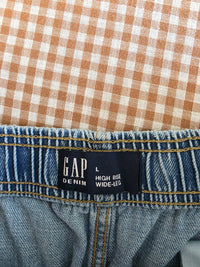 NEW Gap Wide Leg Drawstring Jeans (L)