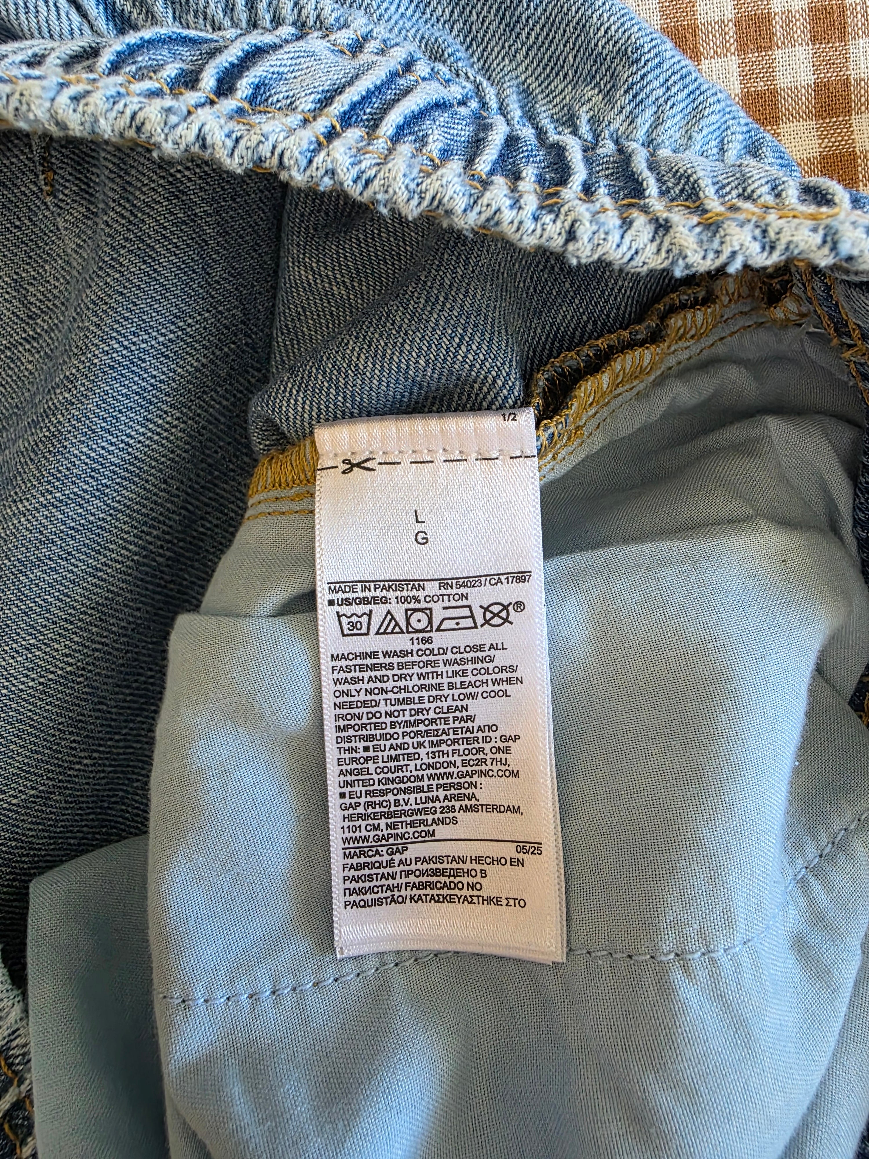 NEW Gap Wide Leg Drawstring Jeans (L)