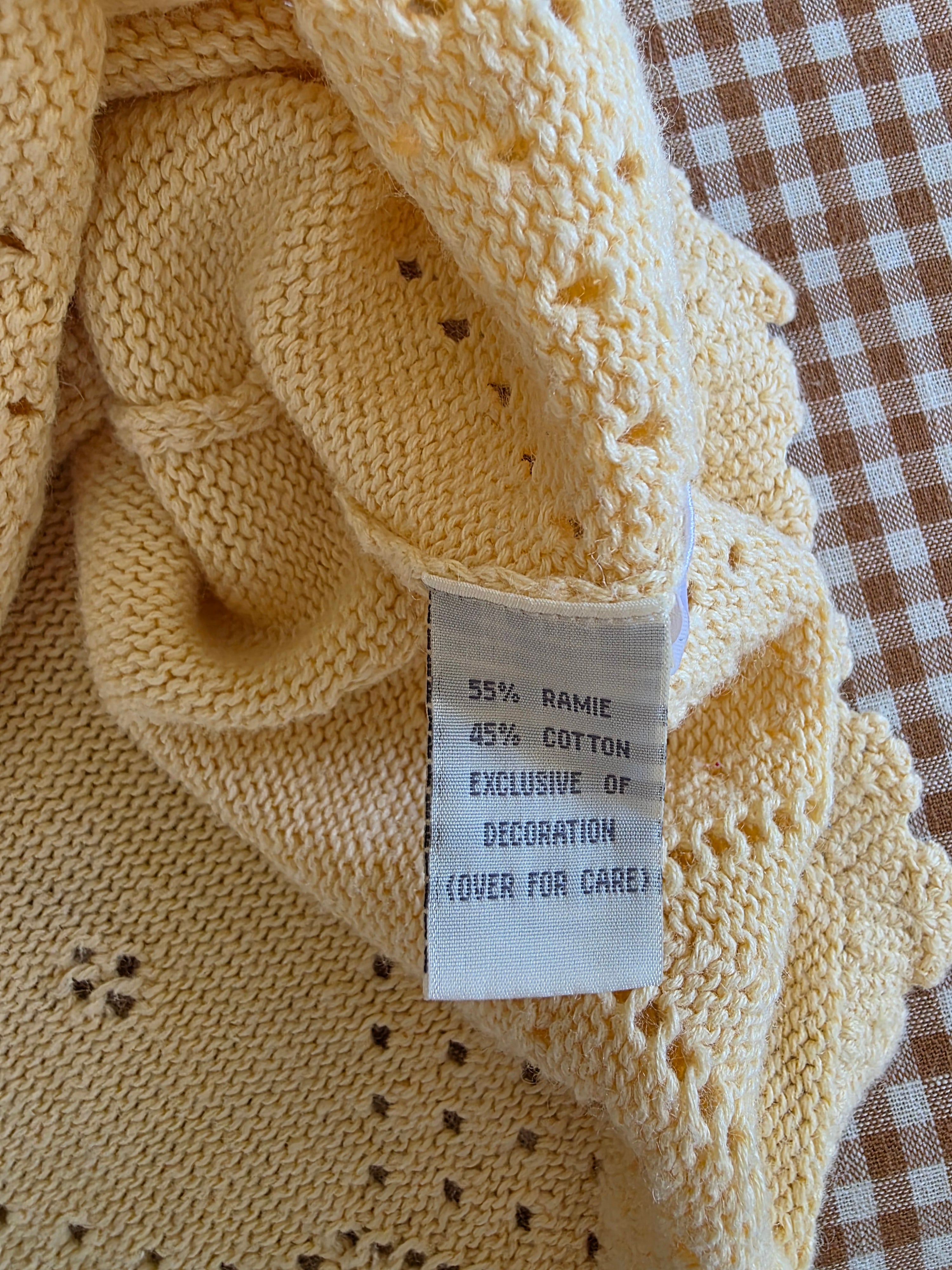 Vintage Floral Embroidered Vest (L)