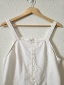 White Cotton Blend Matching Set (M)