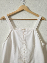 White Cotton Blend Matching Set (M)