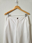 White Cotton Blend Matching Set (M)