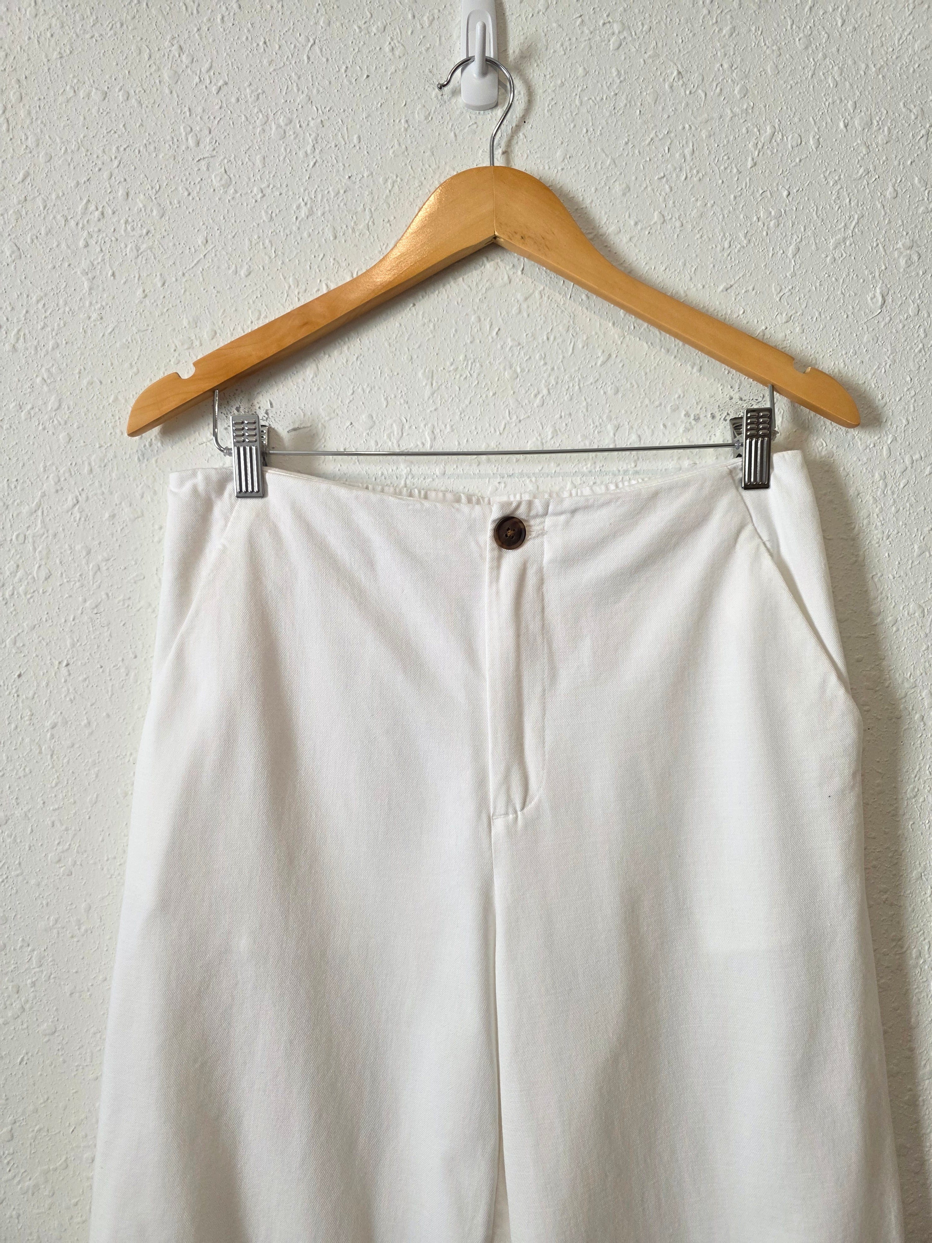 White Cotton Blend Matching Set (M)