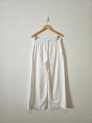 White Cotton Blend Matching Set (M)