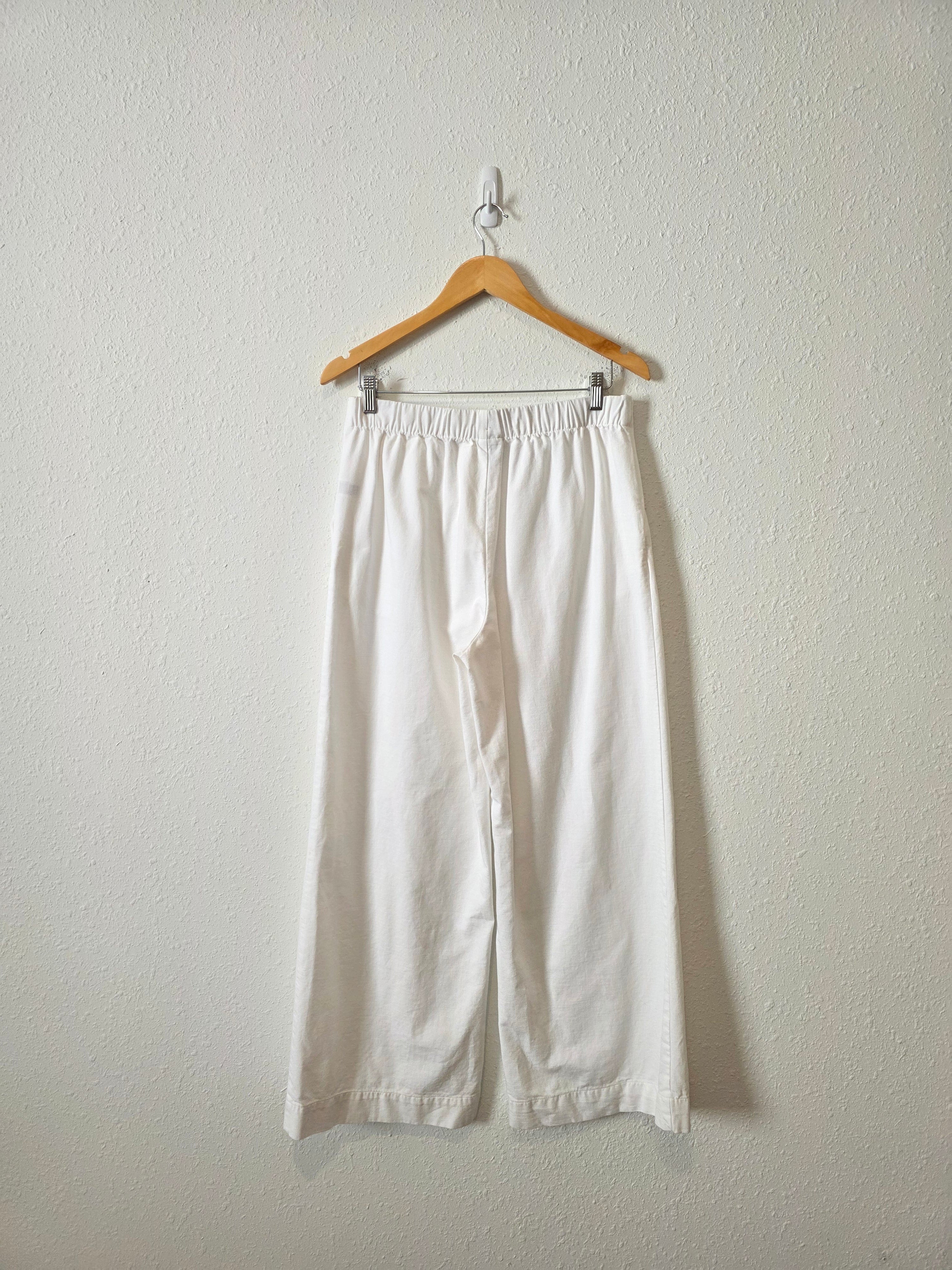 White Cotton Blend Matching Set (M)