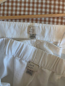 White Cotton Blend Matching Set (M)
