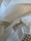 White Cotton Blend Matching Set (M)
