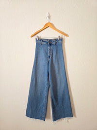 Zara High Rise Wide Leg Jeans (2)