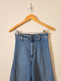 Zara High Rise Wide Leg Jeans (2)