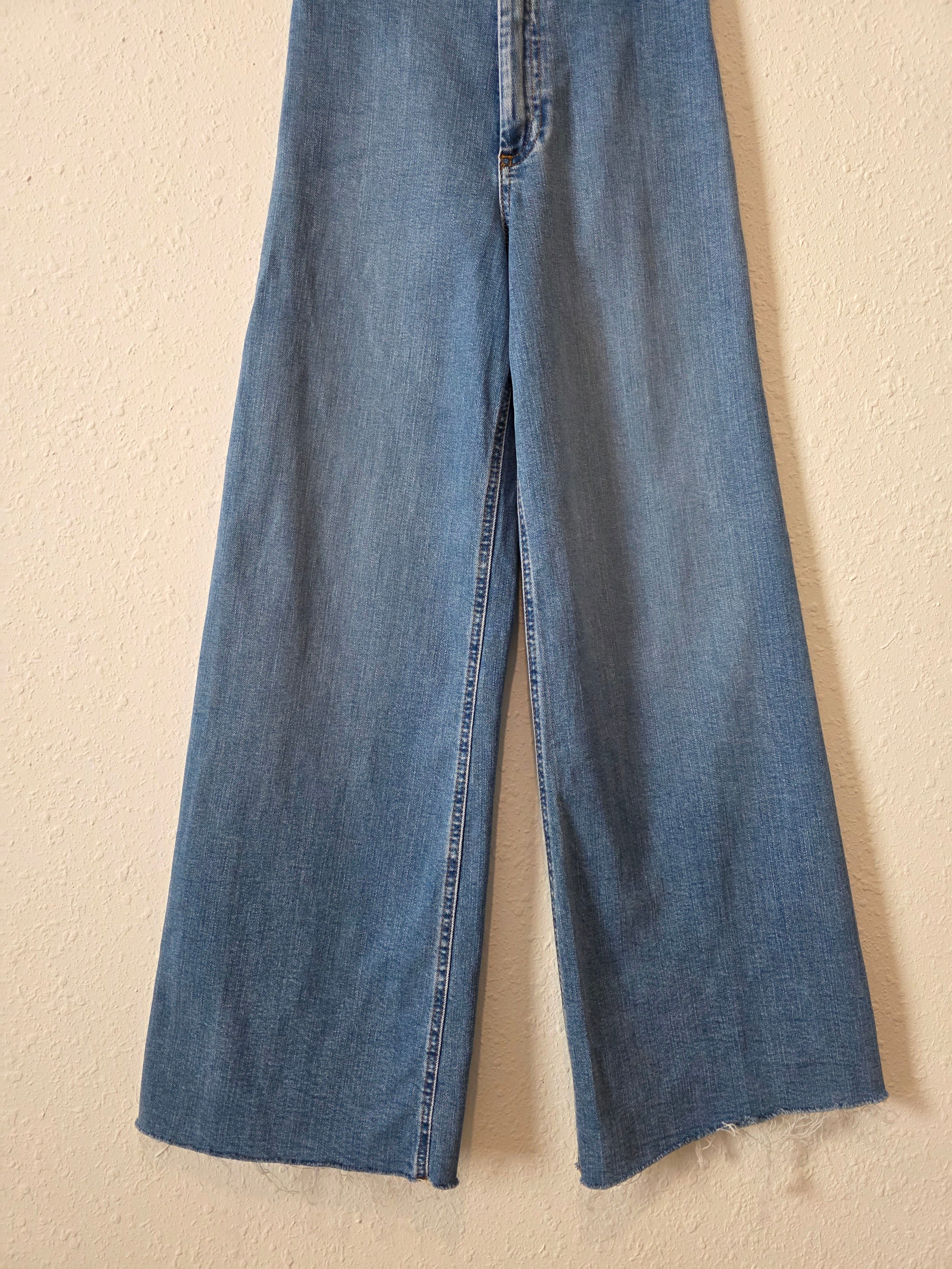 Zara High Rise Wide Leg Jeans (2)