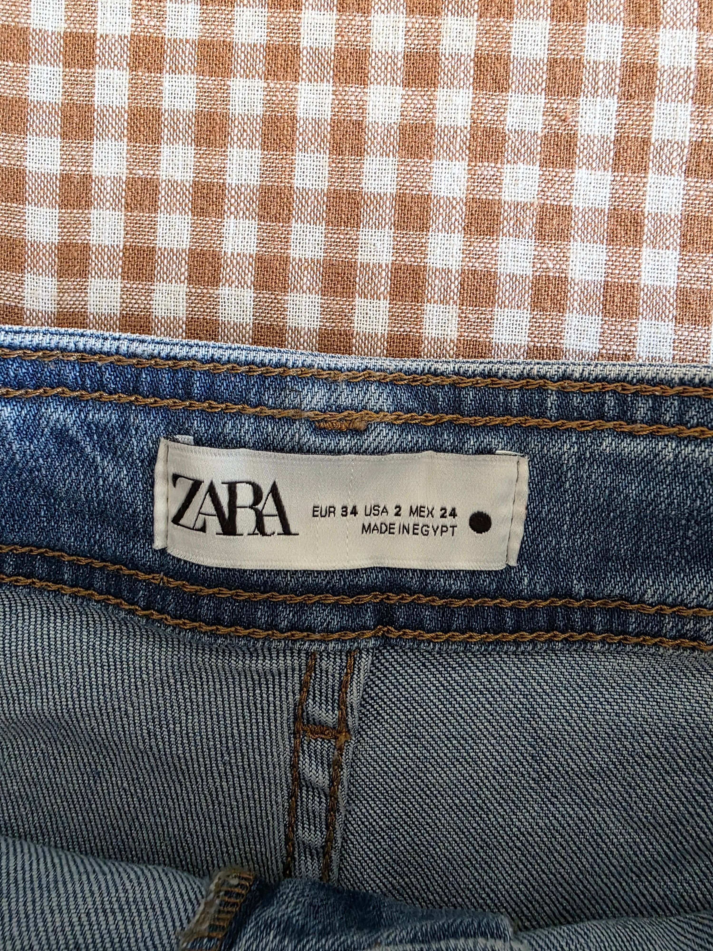 Zara High Rise Wide Leg Jeans (2)