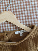 Madewell Button Back Gauze Top (XL)