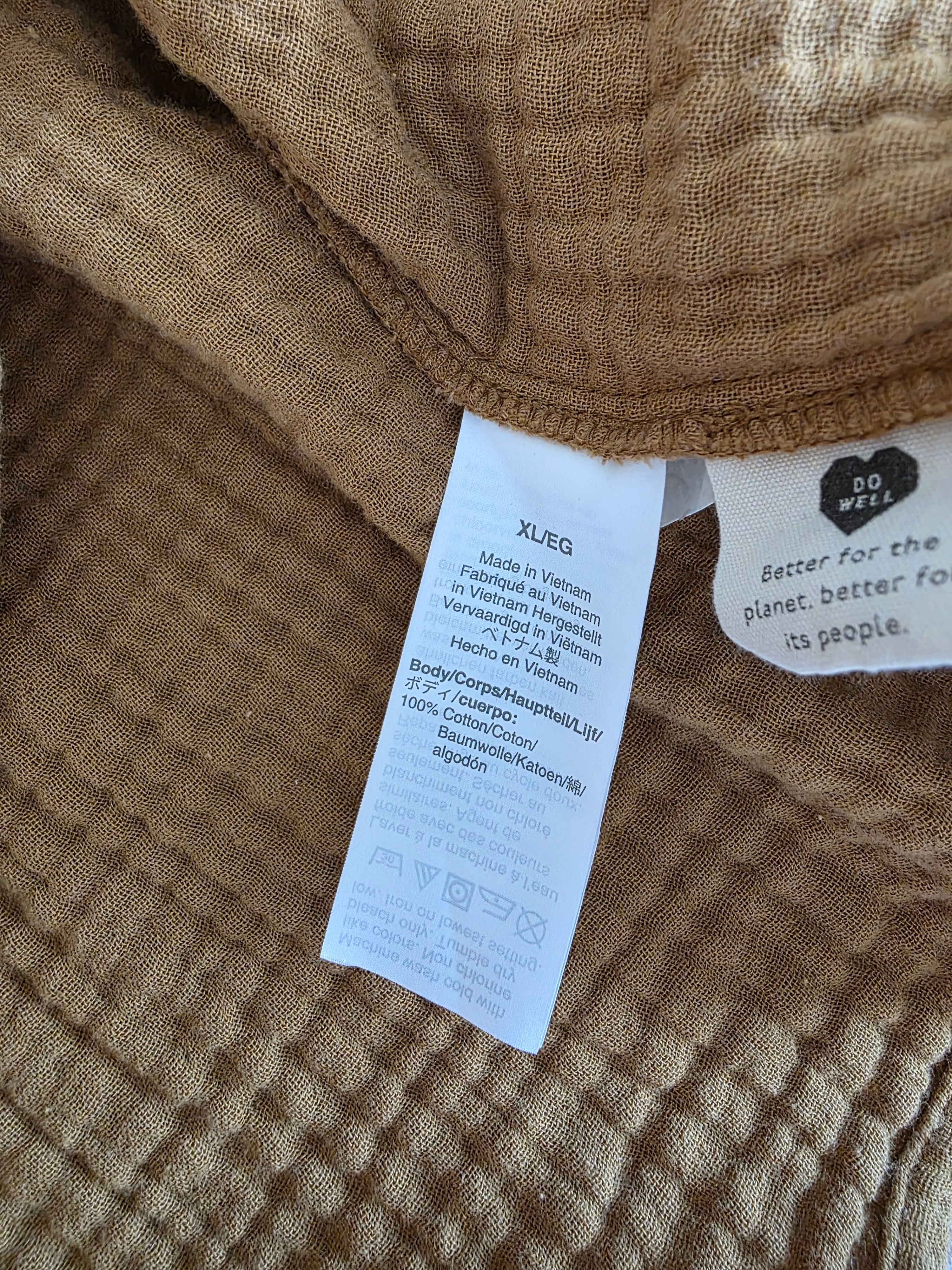 Madewell Button Back Gauze Top (XL)