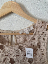 NEW Loft Floral Crochet Tank (M)