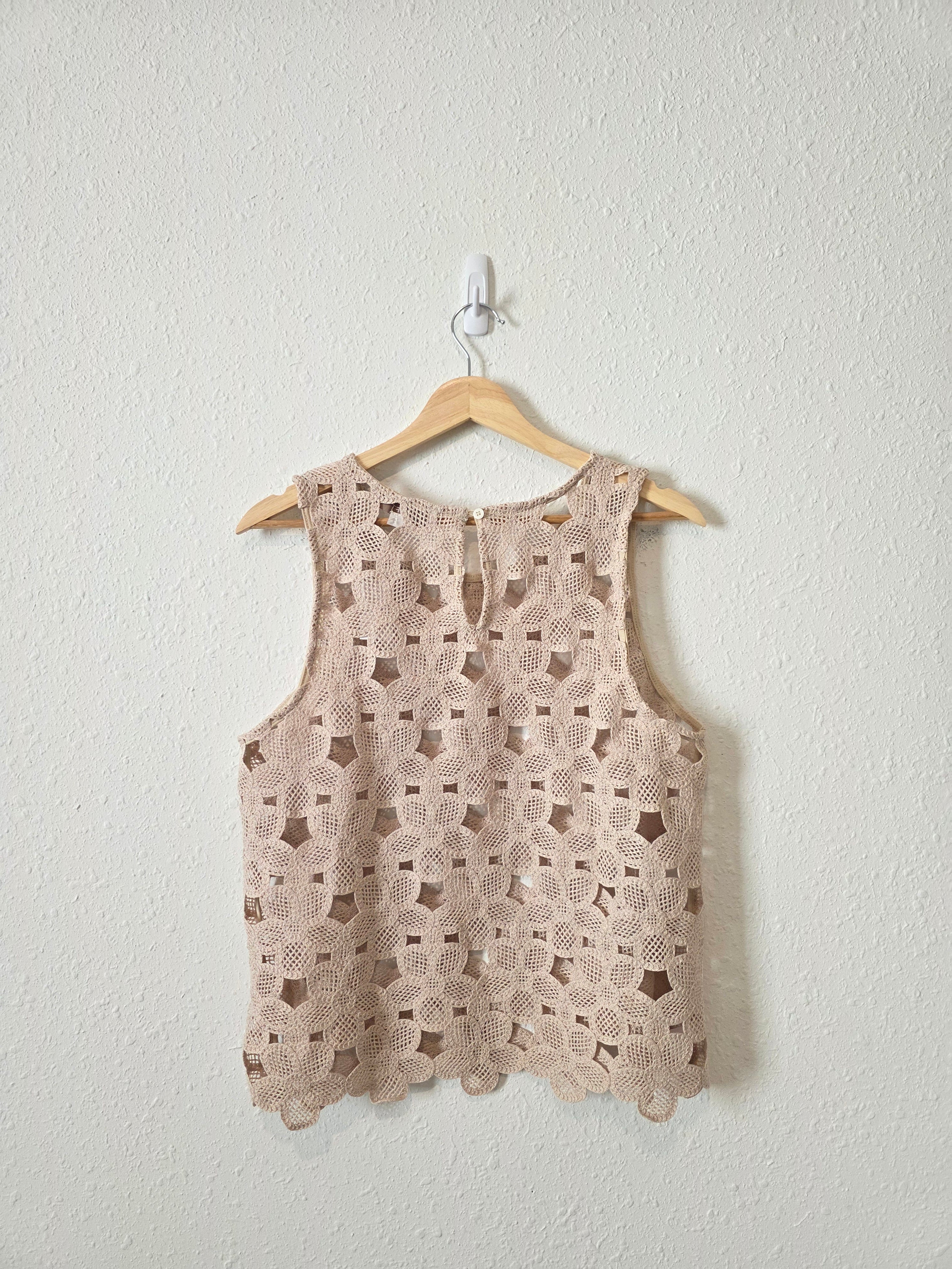 NEW Loft Floral Crochet Tank (M)