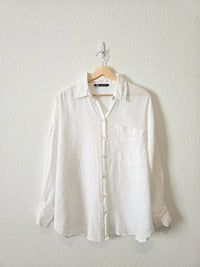 Zara Oversized Linen Button Up (M)