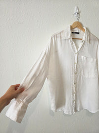 Zara Oversized Linen Button Up (M)