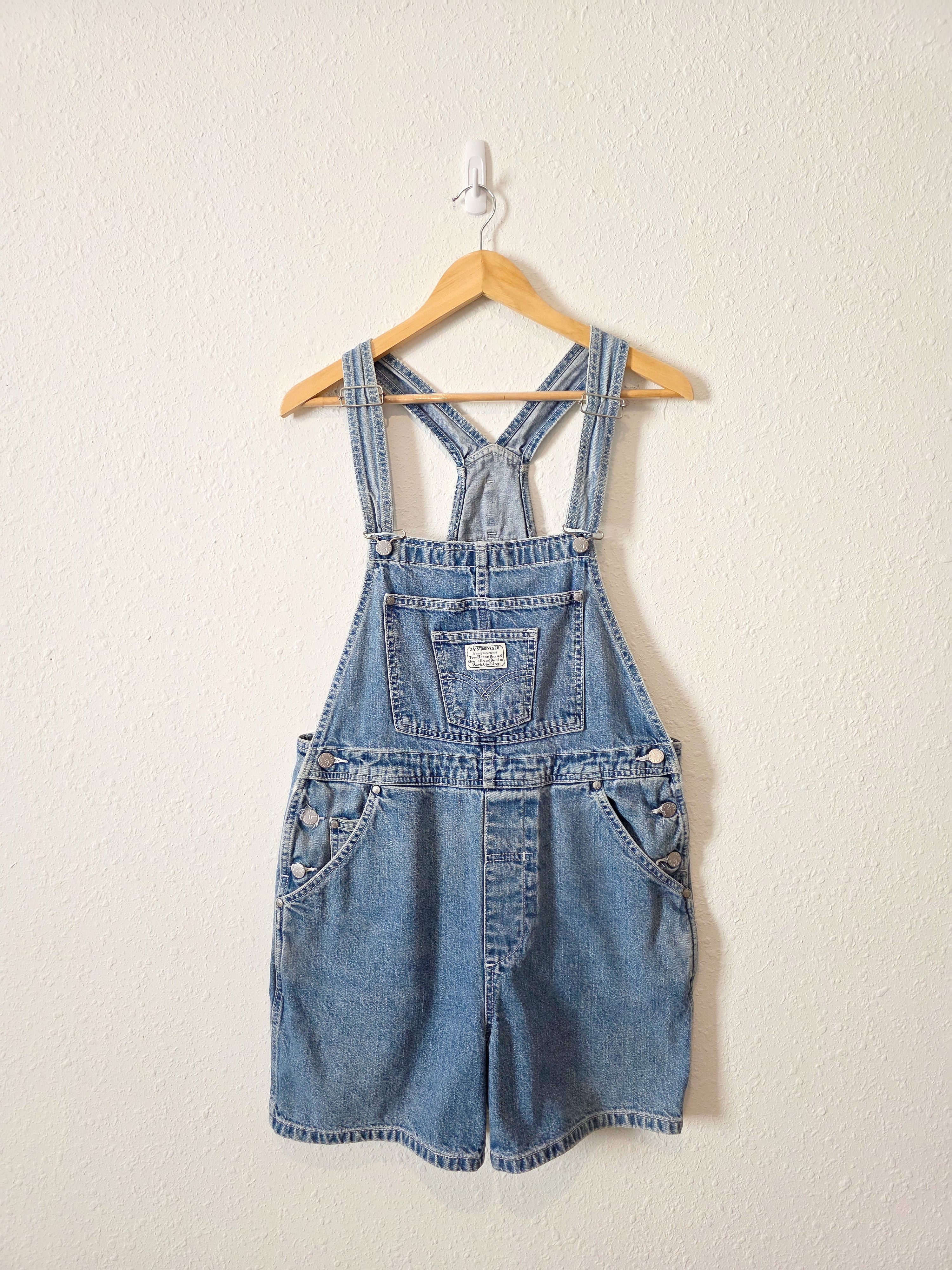 Vintage Levi's 90s Denim Shortalls (L)
