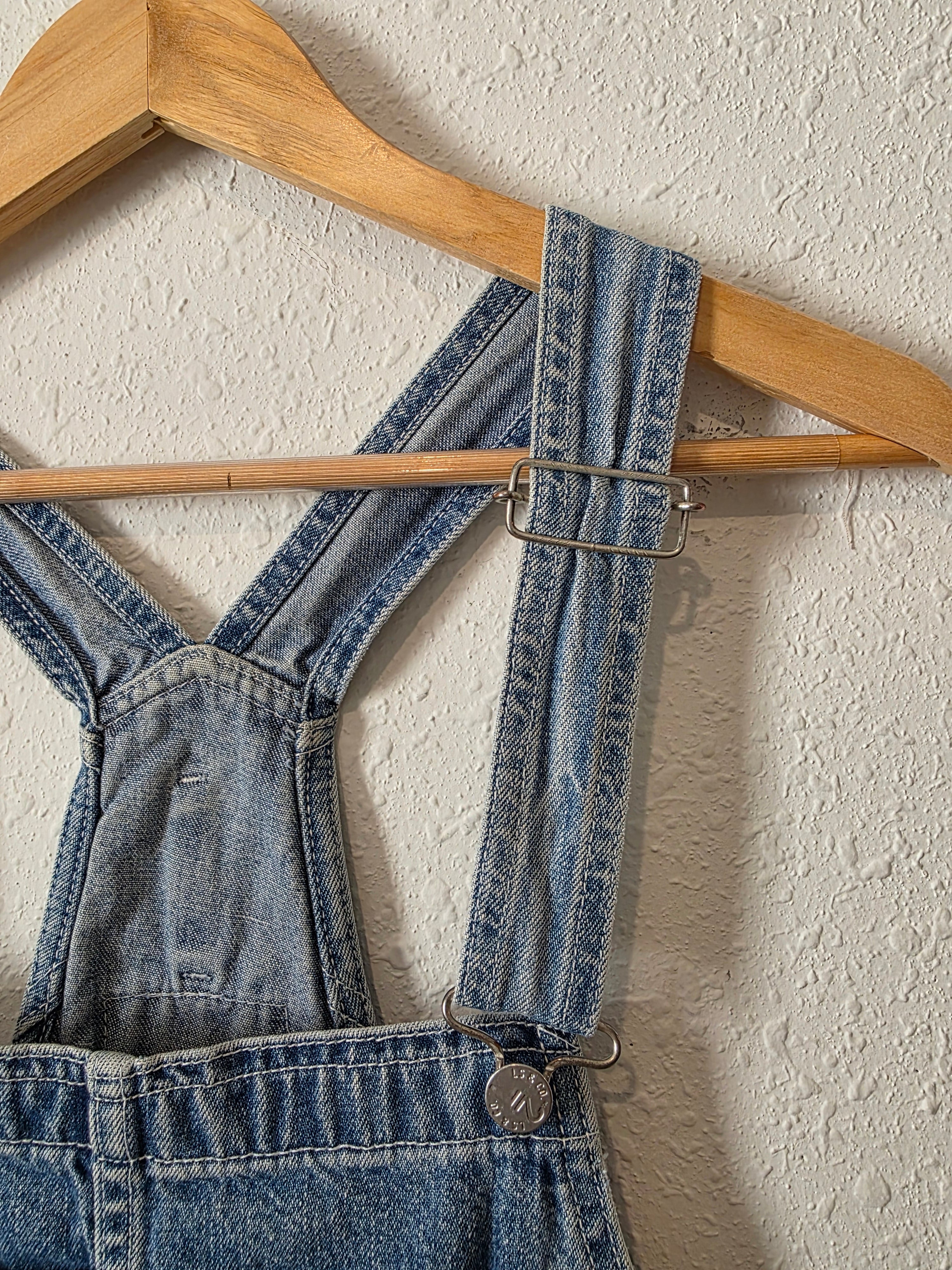 Vintage Levi's 90s Denim Shortalls (L)