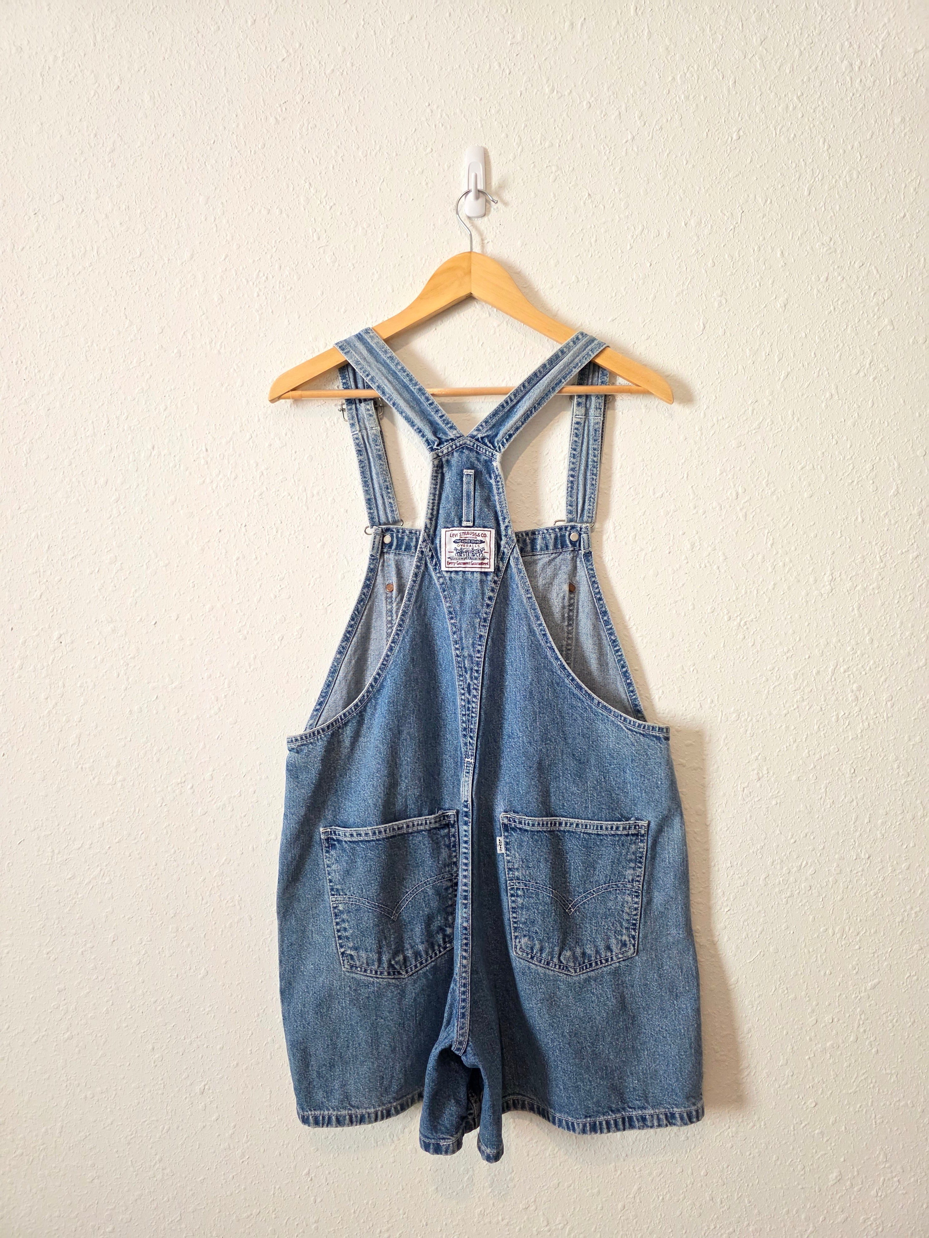 Vintage Levi's 90s Denim Shortalls (L)