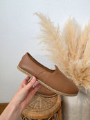 Charix Brown Leather Loafers (9/9.5)