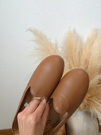 Charix Brown Leather Loafers (9/9.5)