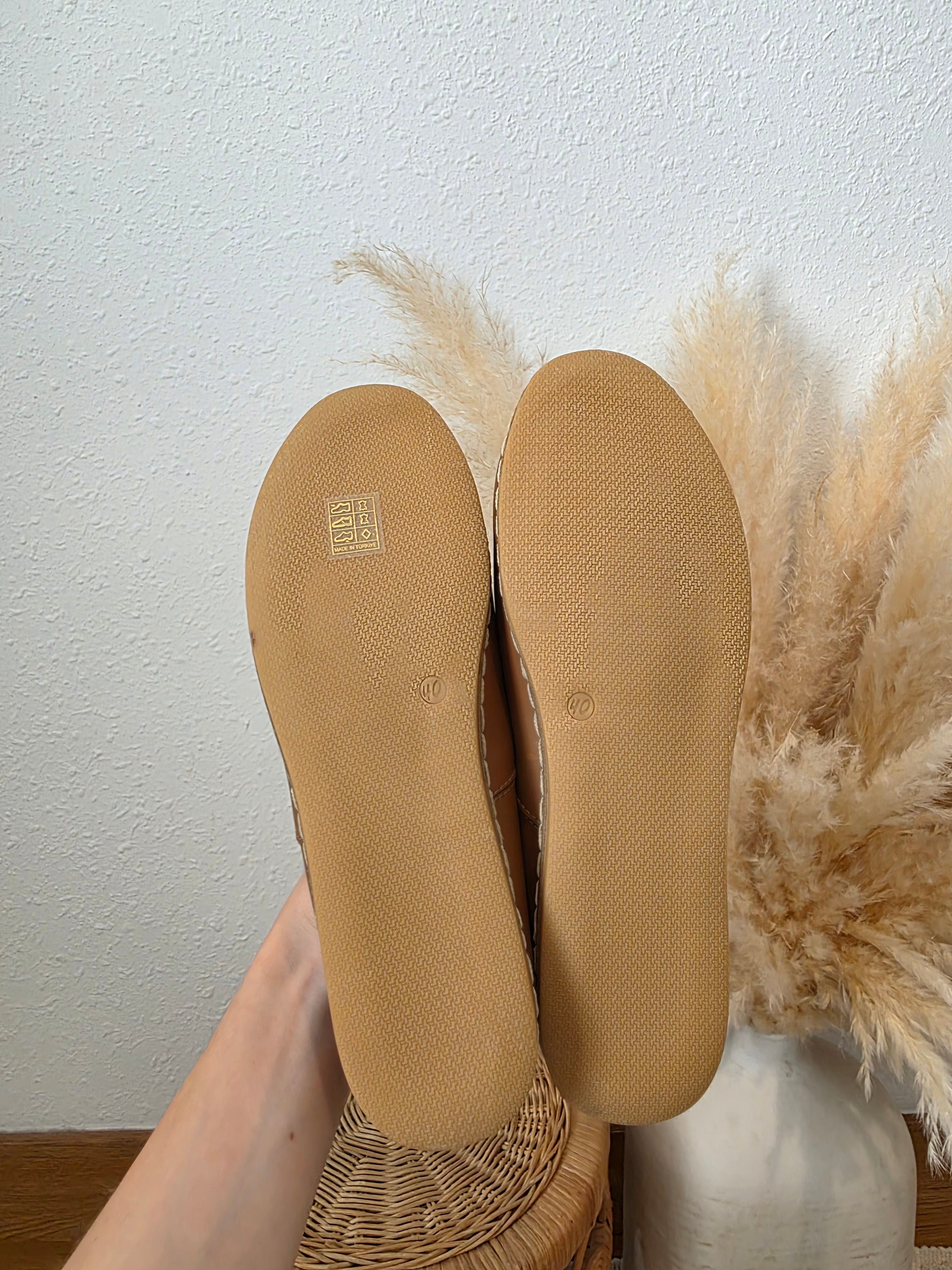 Charix Brown Leather Loafers (9/9.5)