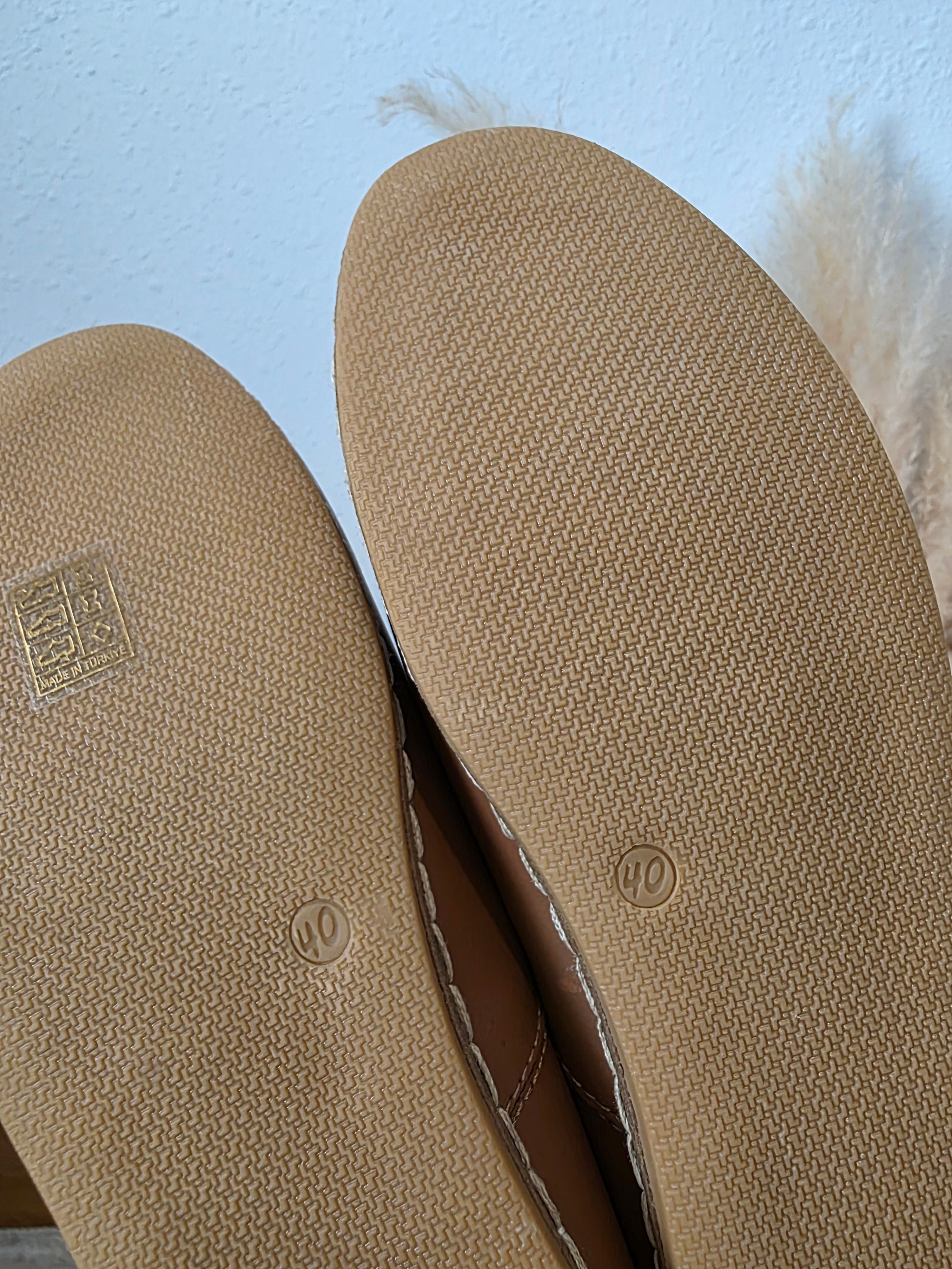 Charix Brown Leather Loafers (9/9.5)