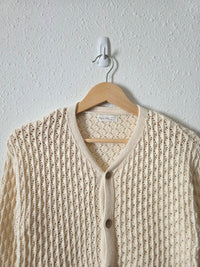 Rylee + Cru Textured Cotton Cardigan (XS)