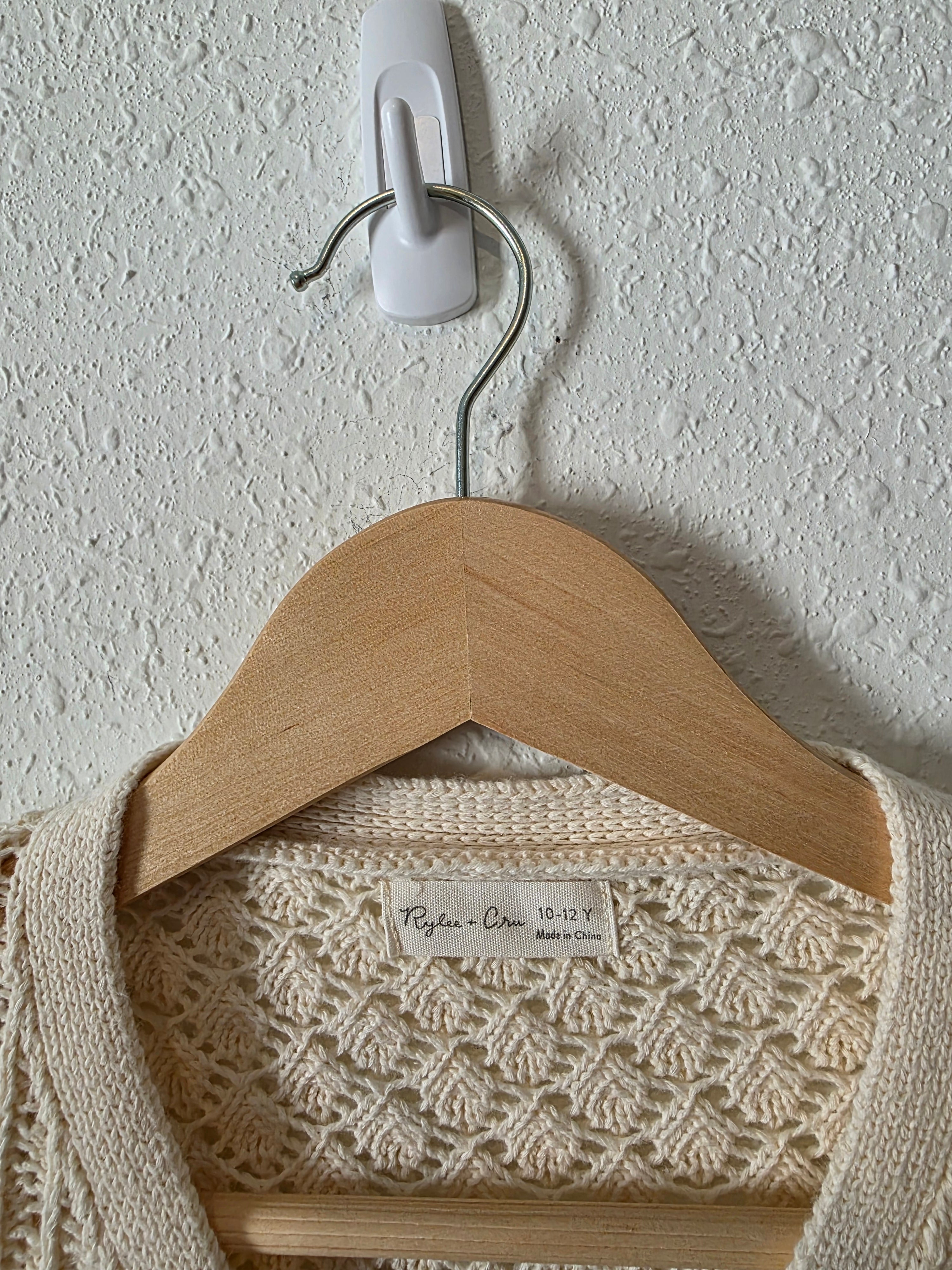 Rylee + Cru Textured Cotton Cardigan (XS)