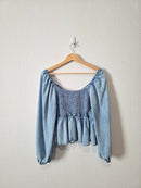 Aerie Denim Chambray Top (M)