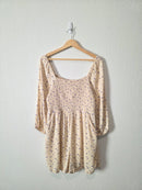 Dainty Floral Smocked Romper (M)
